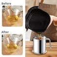 thumbnail image 6 of WhiteRhino 68oz Bacon Grease Container with Strainer ,2L Stainless Steel Storage Can for Cooking Oil,Kitchen, 6 of 7