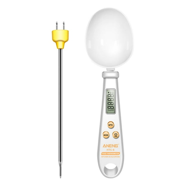 Termómetro de alimentos Macarena escala de medir cuchara digital eléctrica 500G 0.1G blanco