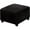 Black, variant on VogueV Square Velvet Ottoman Slipcover, Stretch Footstool Protector with Elastic Bottom, Plush Furniture Cover for Storage Stool, Pet & man-Friendly, 27-32 Inch, A Set of Stool Protection Covers