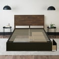 thumbnail image 1 of Storage Wood Bed with Headboard (Truffle and Black) - Queen, 1 of 2