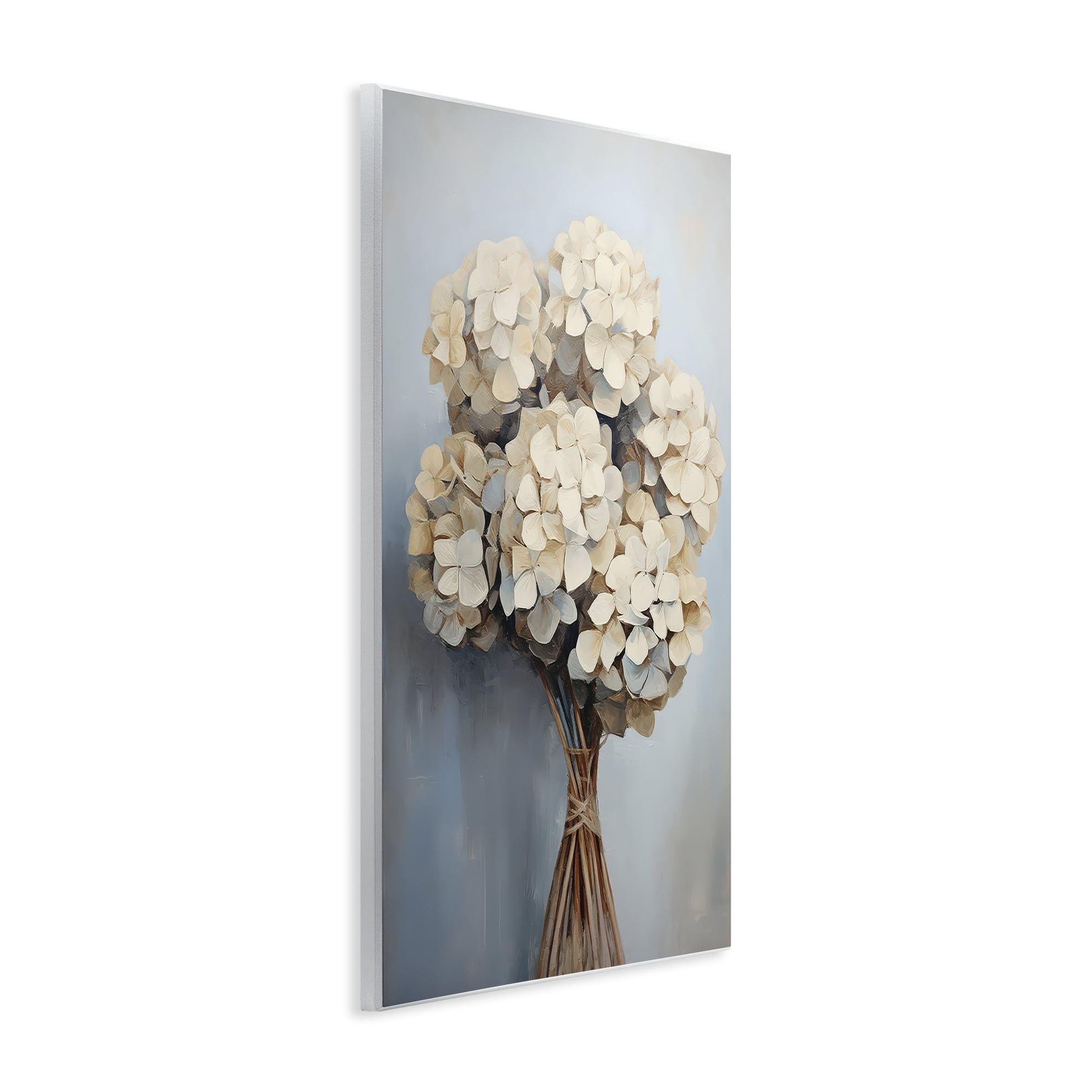 Stupell Industries Bundle of Hydrangea Plants & Flowers Painting Unframed Art Print Wall Art, 13 x 19