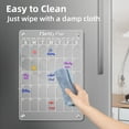 thumbnail image 5 of Blingpainting Acrylic Calendar For Fridge Clear White Magnetic Dry Erase Board For Refrigerator Reusable Monthly Planner Calendar and Blank Whiteboard, 5 of 5