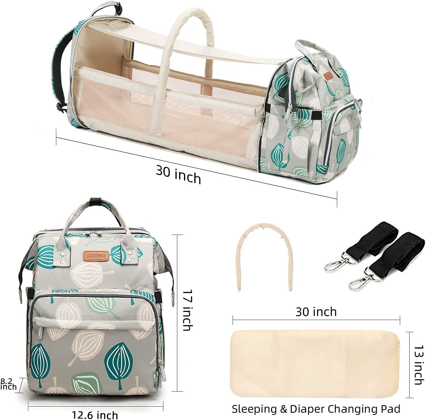 1pc Baby Diaper Bag Backpack With Changing Station, Multifunction Portable  Waterproof Large Capacity Travel Baby Changing Bags, Baby Stuff Organizer ,  Baby Registry Search, Baby Diaper Bags For Boys & Girls, Baby