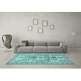thumbnail image 3 of Ahgly Company Indoor Round Persian Light Blue Traditional Area Rugs, 3' Round, 3 of 4
