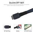 thumbnail image 4 of Cable Oculink LetLinkOS PCIe 4.0 SFF-8611 4i macho de 100 cm, 4 of 5