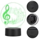 thumbnail image 1 of Luz LED de color D, luz LED con notas musicales 3D, luz LED con notas musicales, diseño exquisito, 1 of 14