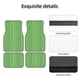 thumbnail image 5 of Xecao Cactus Print Car Foot Mat Set of 4 Pieces Neoprene All-Weather Dust-Proof Stain-resistantCar Interior Decorative mats Non-Slip Mats, 5 of 6