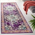 thumbnail image 4 of SAFAVIEH Runner Rug 2'2"x10' - Monaco Collection - Traditional Design, Violet & Light Blue, Ideal for Living Room, Bedroom, Dining Space, Entryway, Hallway, Kitchen (MNC243L), 4 of 12