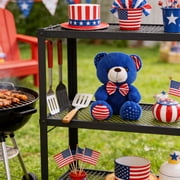 Sktrjpolfis Independence Day Plush Toy, Soft Polyester 25cm Teddy Bear for Kids Comfort Home Decor, 1-Pack