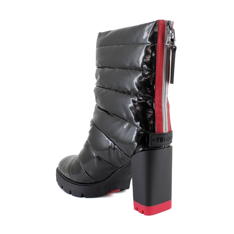 Naturalizer Crosswalk Women's Boots Black Patent Faux Leather Size
