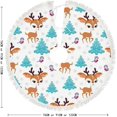 thumbnail image 5 of GZHJMY Cute Woodland Animals Christmas Tree Skirt 48" for Indoor Outdoor Holiday Party Office Store Cupboard Decoration, 5 of 5