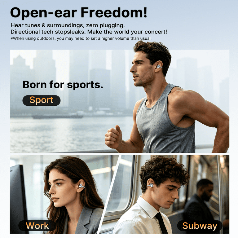 Btootos Clip-On Bluetooth Earbuds with Active Noise Cancelling photo 6