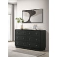 thumbnail image 2 of Cavelle 6-drawer Dresser Cabinet Black, 2 of 13