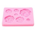 thumbnail image 2 of Molde de Pastel de Silicona Rosa 3D Baoblaze Herramienta de Decoración DIY, 2 of 7