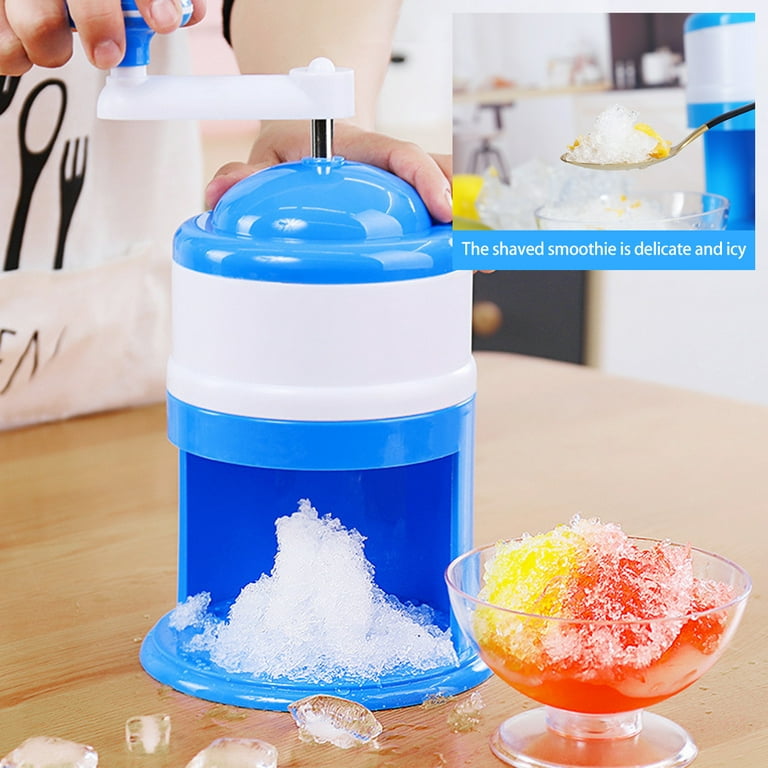 Ice Crusher Shaver Machine, Stainless Steel Blades for Snow Cones
