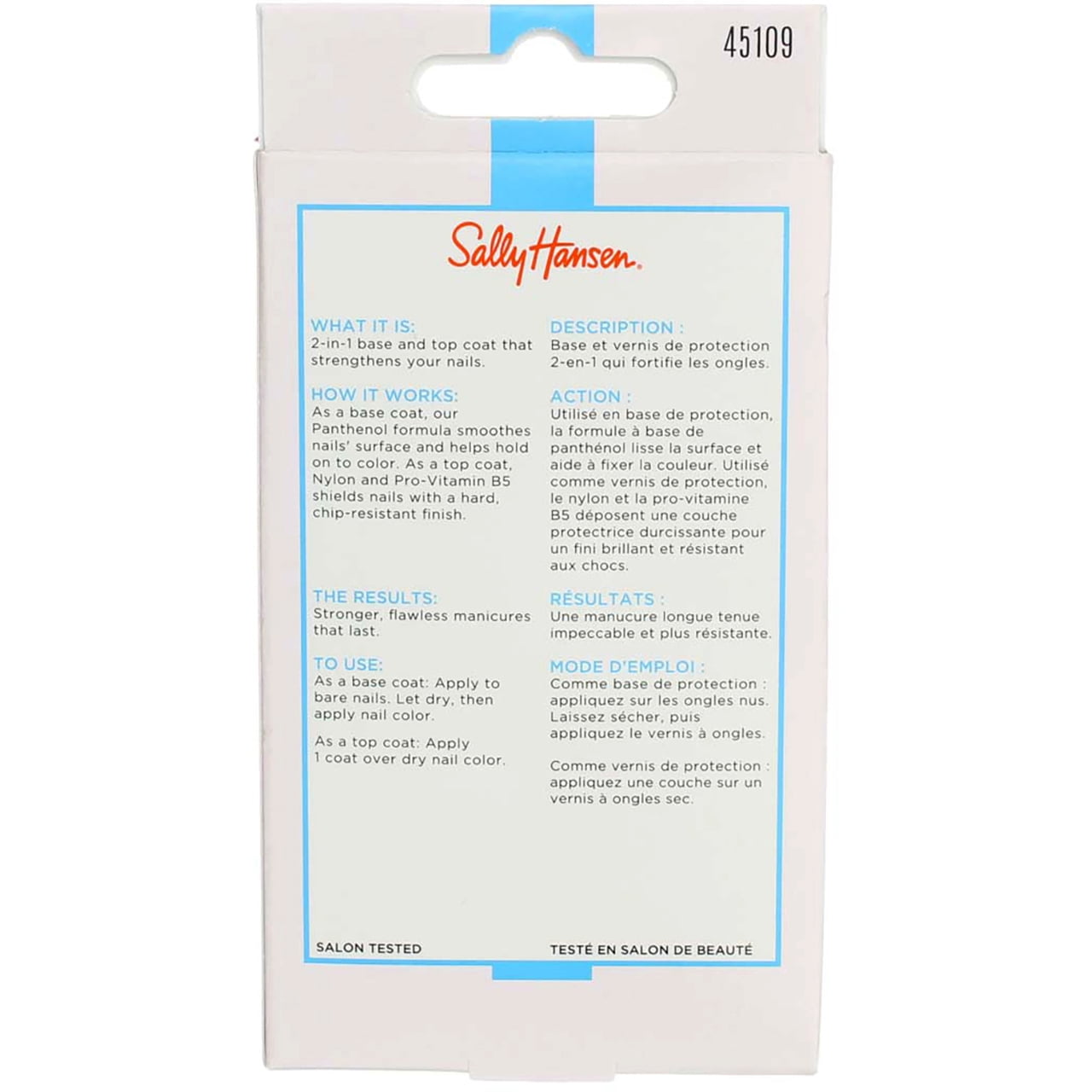 Sally Hansen Double Duty Base & Top Coat 0.45 oz (Pack of 4)
