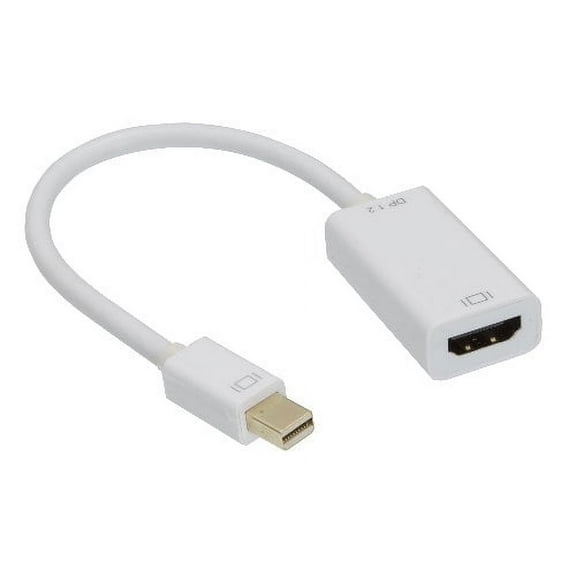Kentek Mini Displayport 1.2 male to 4K HDMI female M/F passive adapter converter cord Mini DP MDP Thunderbolt digital 4K resolution HDTV ready PC MAC