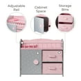 thumbnail image 4 of Olivia's Little World Wooden Baby Doll Crib Bed& Cabinet, Pink/Gray, 4 of 11