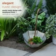 thumbnail image 5 of Alpine Corporation Rustic Outdoor Garden Upside Down Umbrella Stake and Planter, 19 Inch Tall, 5 of 10