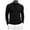 Black, variant on ZIXKCGDSE Quarter Zip Pullover Men Long Sleeve Shirts Fitness Sports Workout Gym Athletic Tee Size XL