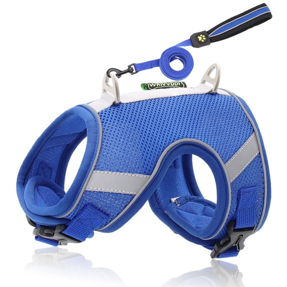Dog Harness,Soft Mesh Breathable Small Medium Large Dog Chest Harness Strap with Leash Adjustable for Outdoor WalkingTraining Outdoor No Pull A38