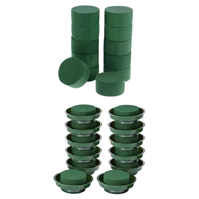 24x Plantas de espuma húmeda floral Base de bloque de arreglo floral de ladrillos de 9 cm