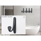 thumbnail image 5 of 6PCS Wall Mounted Coat Hooks, Retro Coat Hooks, Wall Mounted Metal Hooks, Black Robe Hooks, Towel Hook, Hat Hook, Door Hook for Bathroom Kitchen.., 5 of 5