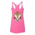 thumbnail image 2 of Wild Bobby Home Is Where You Hang Your Hat Country Eagle Pop Culture Women Tri-Blend Racerback Tank Top, Vintage Pink, Small, 2 of 6
