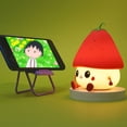 thumbnail image 3 of Luz de noche de silicona con forma de baya, divertida, con voz inteligente, para niños, regalo de vacaciones, linda niña, 3 of 5