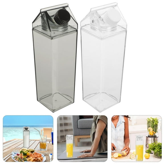 MEIBUTYUP Plastic Reusable Milk Bottle 2pcs