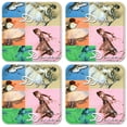 thumbnail image 1 of Vinyl Drink Coasters - Set of 4 - Degas Dance Collage, 1 of 3