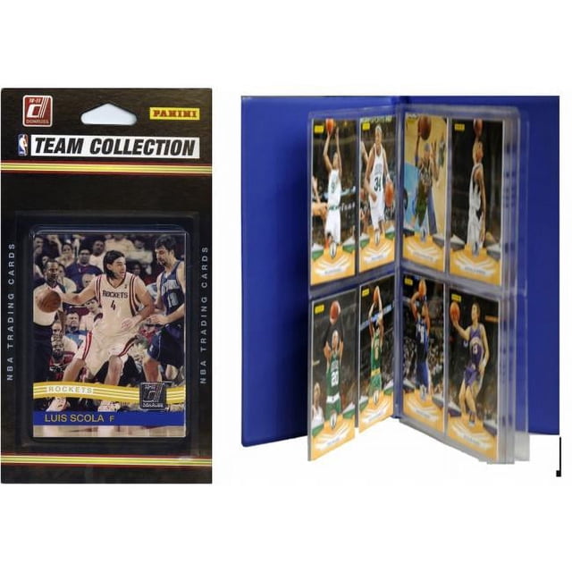 C & I Collectables 2010ROCKTS NBA Houston Rockets Licensed 2010-11 Donruss Team Set Plus Storage Album