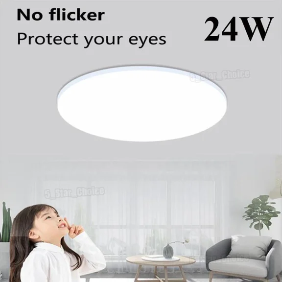 Led Ceiling Down Light Ultra Thin Flush Mount Kitchen Lamp Home Fixture 6000K