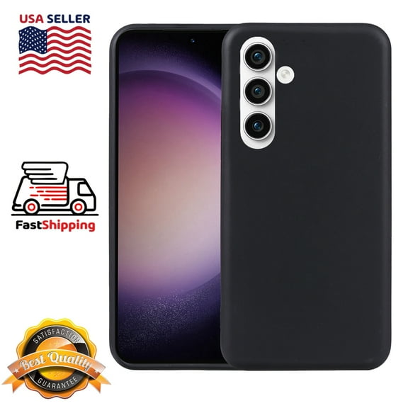 Galaxy S23 FE 5G Case, AMZER Samsung Galaxy S23 FE Basic Case Shockproof Case Soft Gel TPU Anti-slip Bumper Thin Slim Phone Case Covers For Galaxy S23 FE,Black