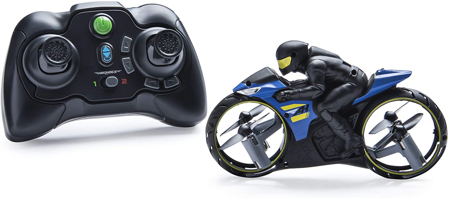 Air Hogs Flight Rider 2-in-1 Remote Control Stunt Motorcycle for Ground and Air, for Kids Ages 8+ - image 1 of 6