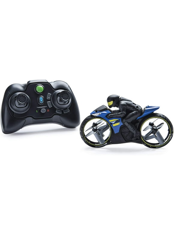 Air Hogs Flight Rider 2-in-1 Remote Control Stunt Motorcycle for Ground and Air, for Kids Ages 8+