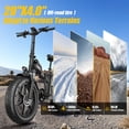 thumbnail image 5 of Helokeep CM20 Step-Thru Folding Electric Bike for Adults, 20"x4.0 Fat Tire, 750W, 48V 25Ah, UL2849-Certified, 20MPH, Front Suspension, Black, 5 of 13
