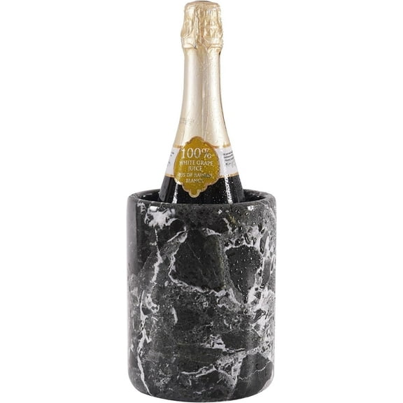 Radicaln Black 6.5 inches Marble Wine Chiller - Premium Stone Beverage Cooler, Sleek Countertop Bottle Holder for Bar, Luxury Wine Chilling & Gift Idea