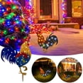 thumbnail image 2 of Chicken Lantern Cock Statue Lawn Decoration PVC Holiday Large Light-up Chicken for Courtyard, 2 of 12
