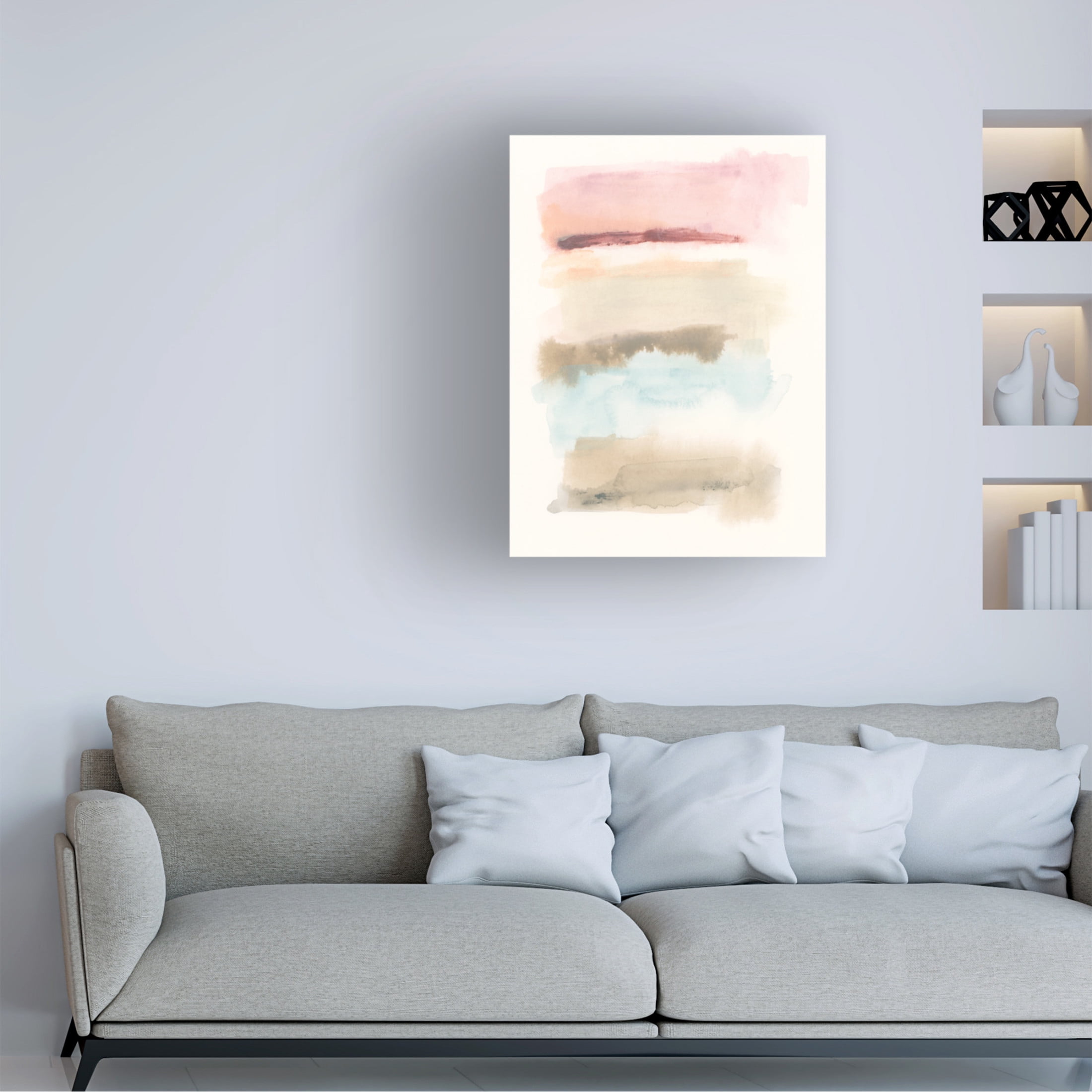 Trademark Fine Art June Erica Vess  Liquid Stratascape II Canvas Wall Art