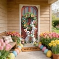thumbnail image 6 of AURIGATE Easter Bunny Door Cover 35.43×70.87in, Nylon & Spandex Easter Door Banner, 3D Bunny & Egg Door Hanging Decor for Indoor & Outdoor Party, 6 of 6