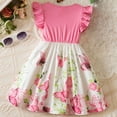 thumbnail image 4 of MEZZALL Girls Summer Dresses Casual Sleeveless Print Dress For Toddler Kids Beach School Party Outfits Age 3 7 Years Breathable Baby Wear, 4 of 9