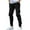 Black, variant on Men's Casual Cargo Pants Elastic Drawstring Waist Pants Black