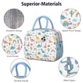 thumbnail image 4 of Womens White Dinosaurs Rainbows Plants Pattern Lunch Box for Work,Insulated Lunch Bag for Women,Loncheras Para Mujer,Leakproof Adult Lunch Bag for Work,Beach,Travel,Picnic,Camping, 4 of 7