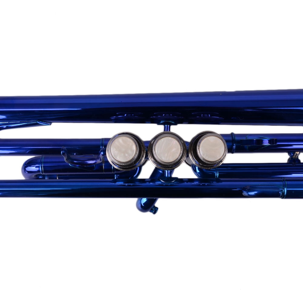 Topcobe Brass B Flat Trumpet with Hard Case Gloves Cleaning Kit, Trumpet for Student Beginner