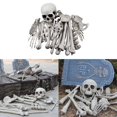 thumbnail image 2 of Esqueleto de 28 piezas con calavera Artificial, estatua realista para Halloween, terrorífico, para decoración de fiesta y Bar, 2 of 3