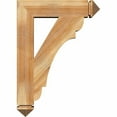 thumbnail image 2 of Ekena Millwork 4"W x 20"D x 20"H Olympic Craftsman Rough Sawn Bracket, Western Red Cedar, 2 of 4