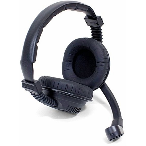 Williams Sound MIC 068 Heavy Duty Dual Muff Condenser Microphone Headset, Use with IC-2 Interpreter console and DLT 300 transceiver, Ideal for noisy environments, (2) 3.5mm plugs, 39" cord length