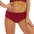 thumbnail image 5 of EchfiProm Red Underwear Women Pack High Waist 5PC Plus Size Breathable Comfortable Polyester Period XXXXXL, 5 of 9