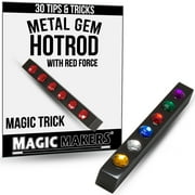 Magic Makers Metal Gem HotRod - Black HotRod with Red Force - Includes Magic Training Guide